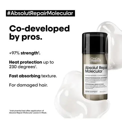Absolut Repair Molecular Professional Leave-In Mask-L'Oreal Professionnel