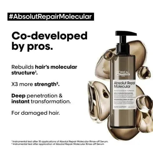 Absolut Repair Molecular Professional Rinse-Off Serum-L'Oreal Professionnel