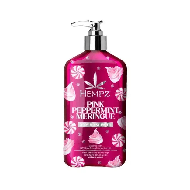 Festive Mint Hydration Pink Peppermint Mergingue Set-Hempz