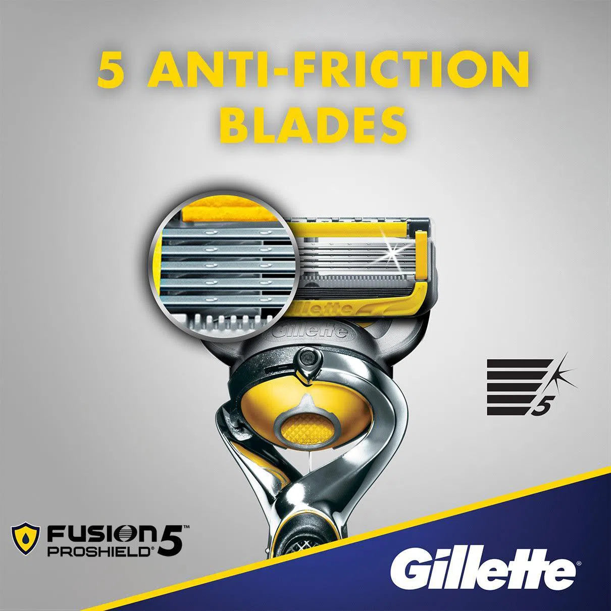 Fusion Proshield Yellow Razor Blades (8-Pack)