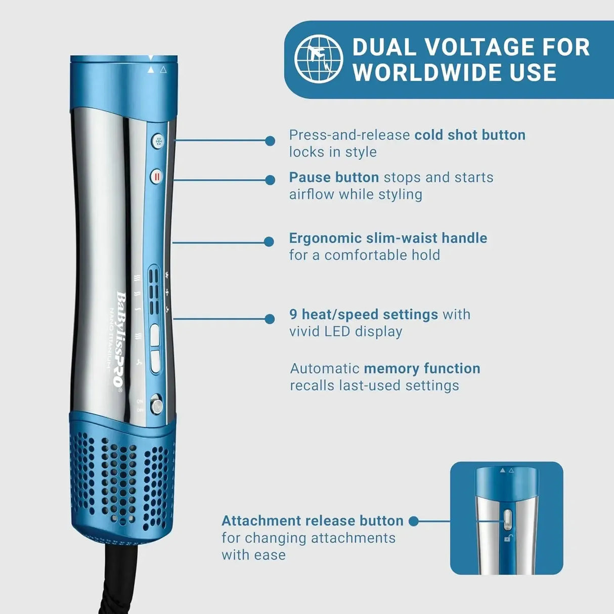 Nano Titanium Ionic Multi-Styler & Dryer