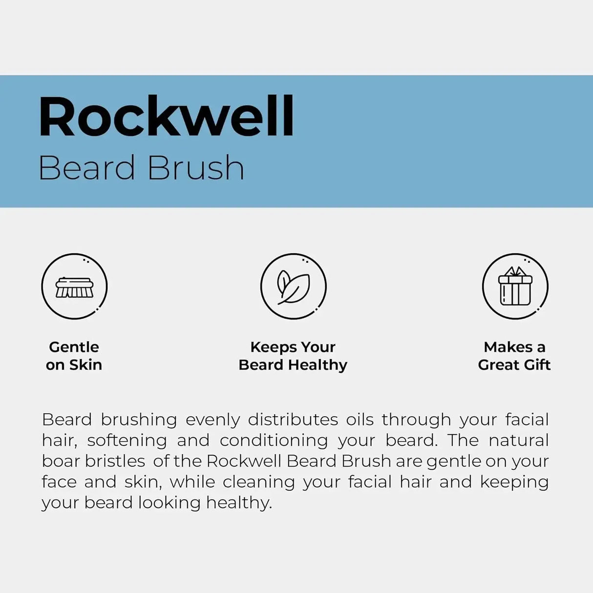 Natural Boar Bristle Beard Brush