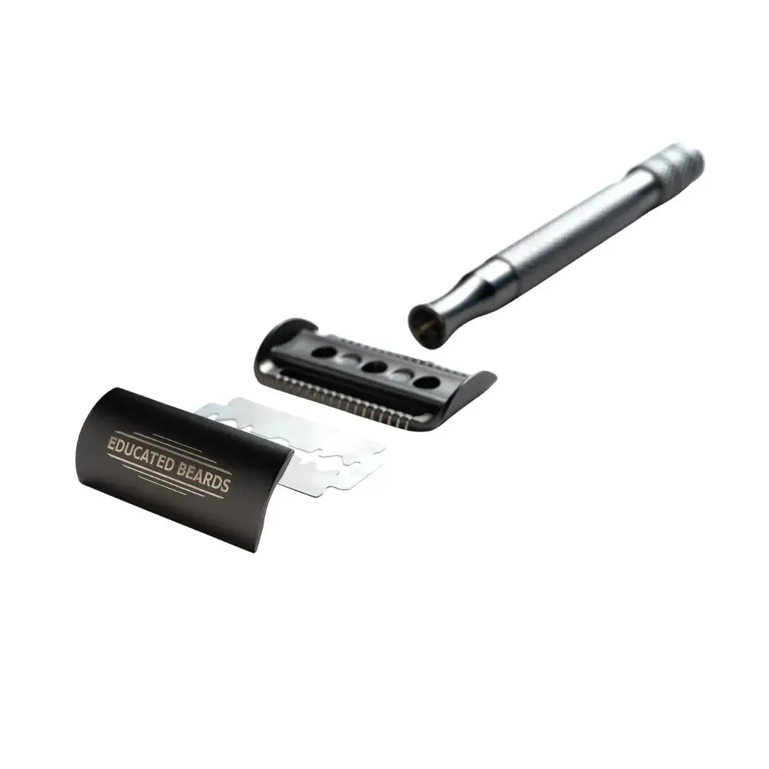 Safety Razor & Stand + 10 Blades-Educated Beards