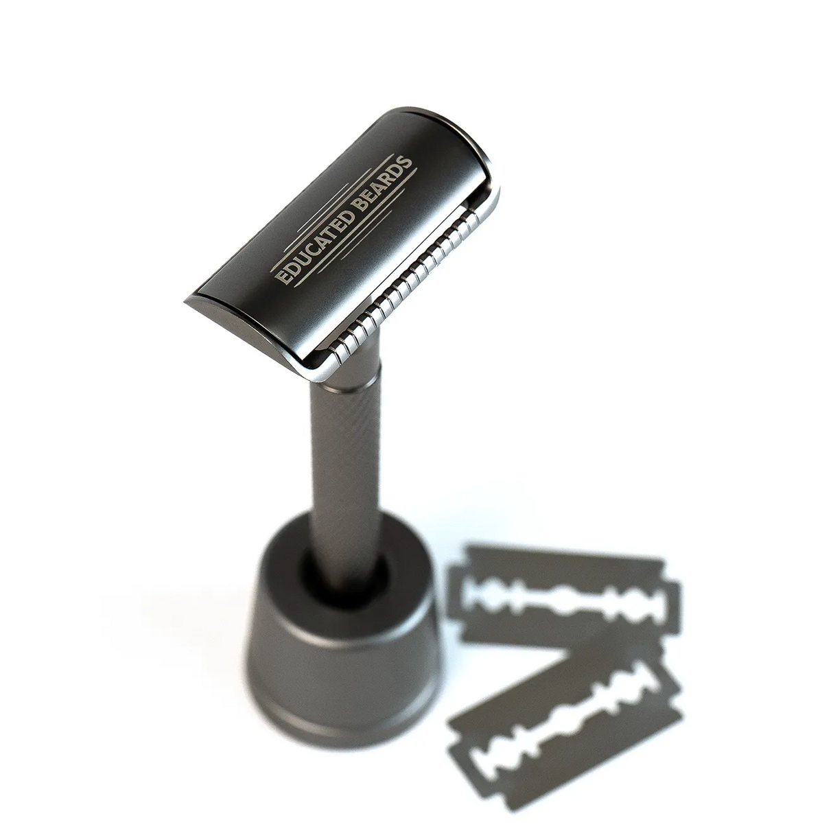 Safety Razor & Stand + 10 Blades-Educated Beards