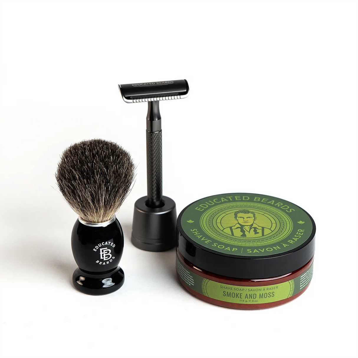 Smoke & Moss Shave Kit-Educated Beards