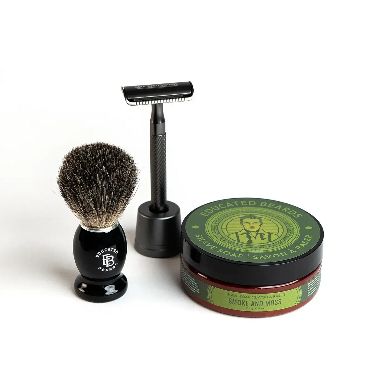 Smoke & Moss Shave Kit-Educated Beards