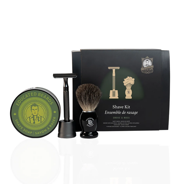 Smoke & Moss Shave Kit-Educated Beards