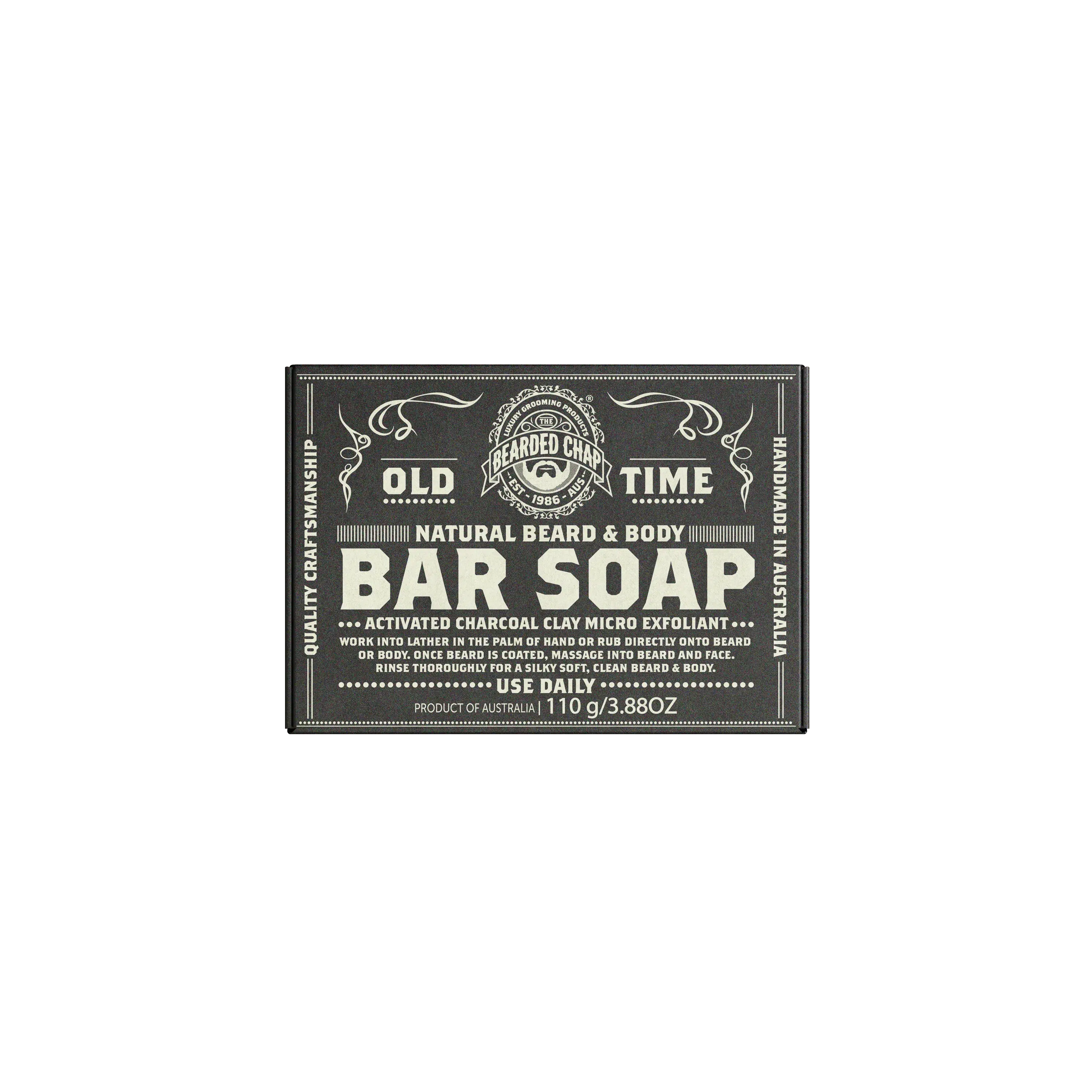 Activated Charcoal & Clay Beard & Body Bar Soap