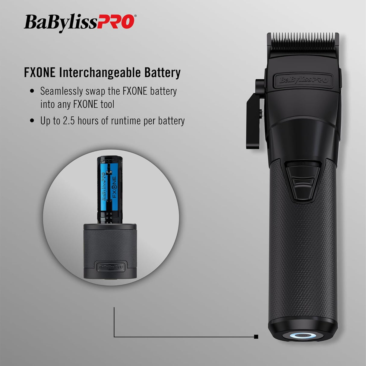 Blackfx Clipper With Fx-One Battery System - FX899MB - BabylissPro 