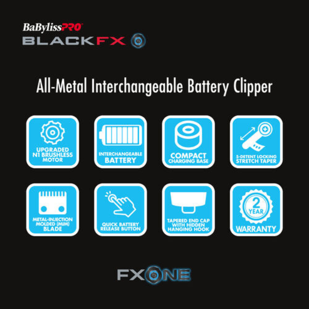 Blackfx Clipper With Fx-One Battery System - FX899MB - BabylissPro 