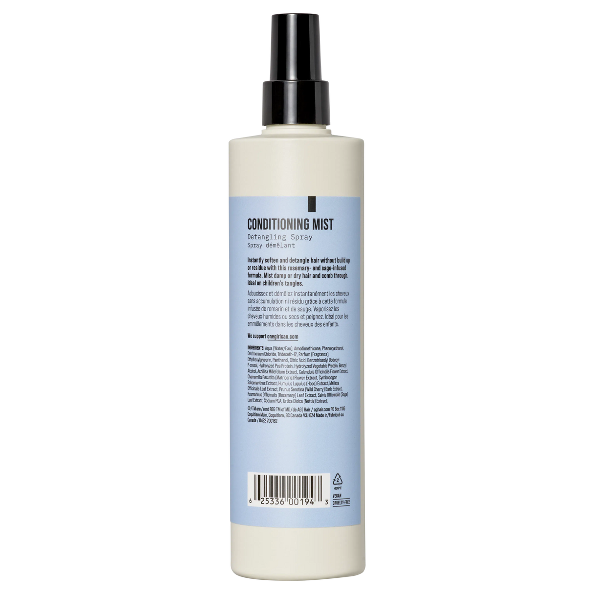 AG CARE Conditioning Mist Detangling Spray