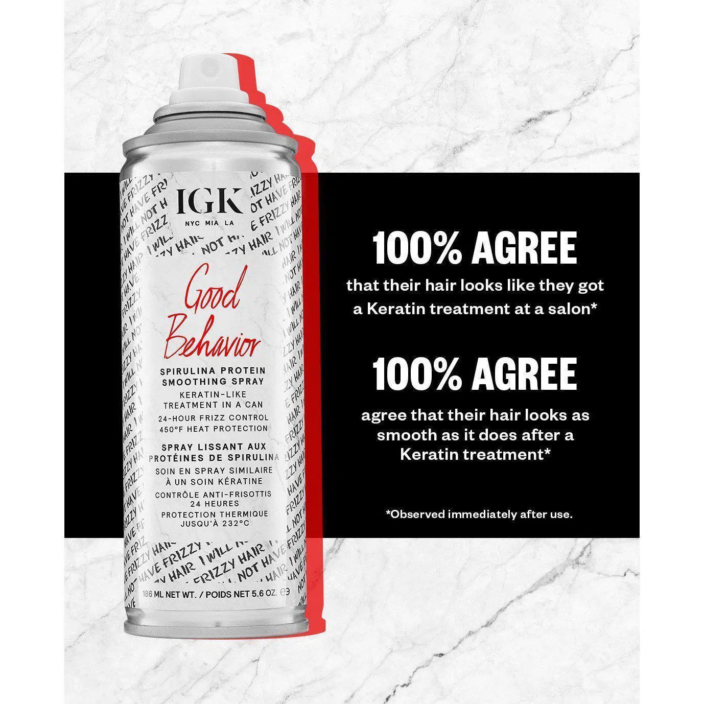 Good Behavior Spirulina Protein Smoothing Spray