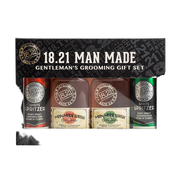 18.21 Man Made Wash & Spritzer Grooming Gift Set - Tommy Gun's