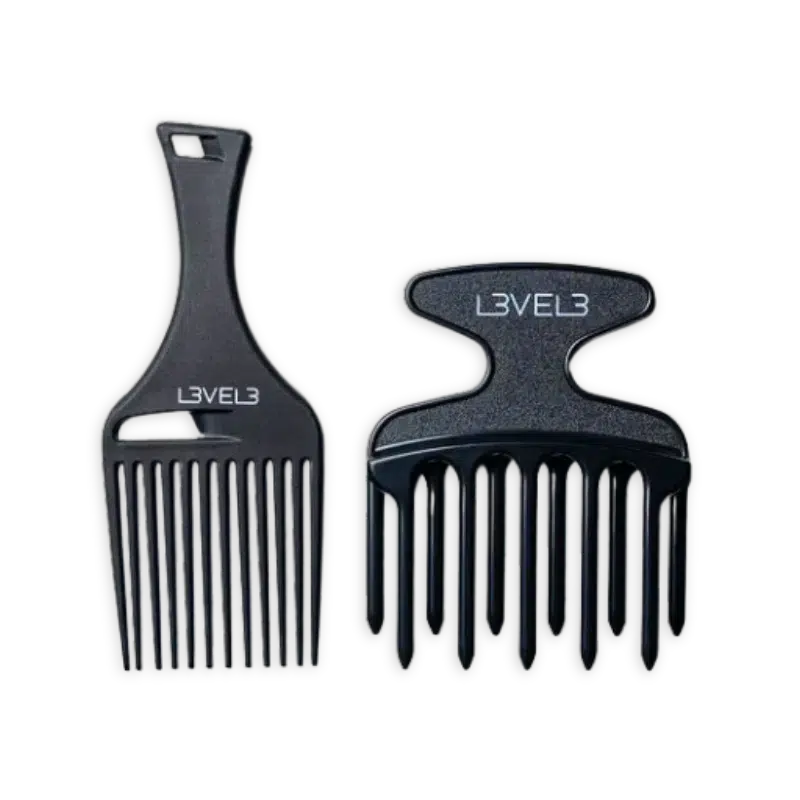 L3VEL3 Hair Pick Comb Set Tommy Gun's Original