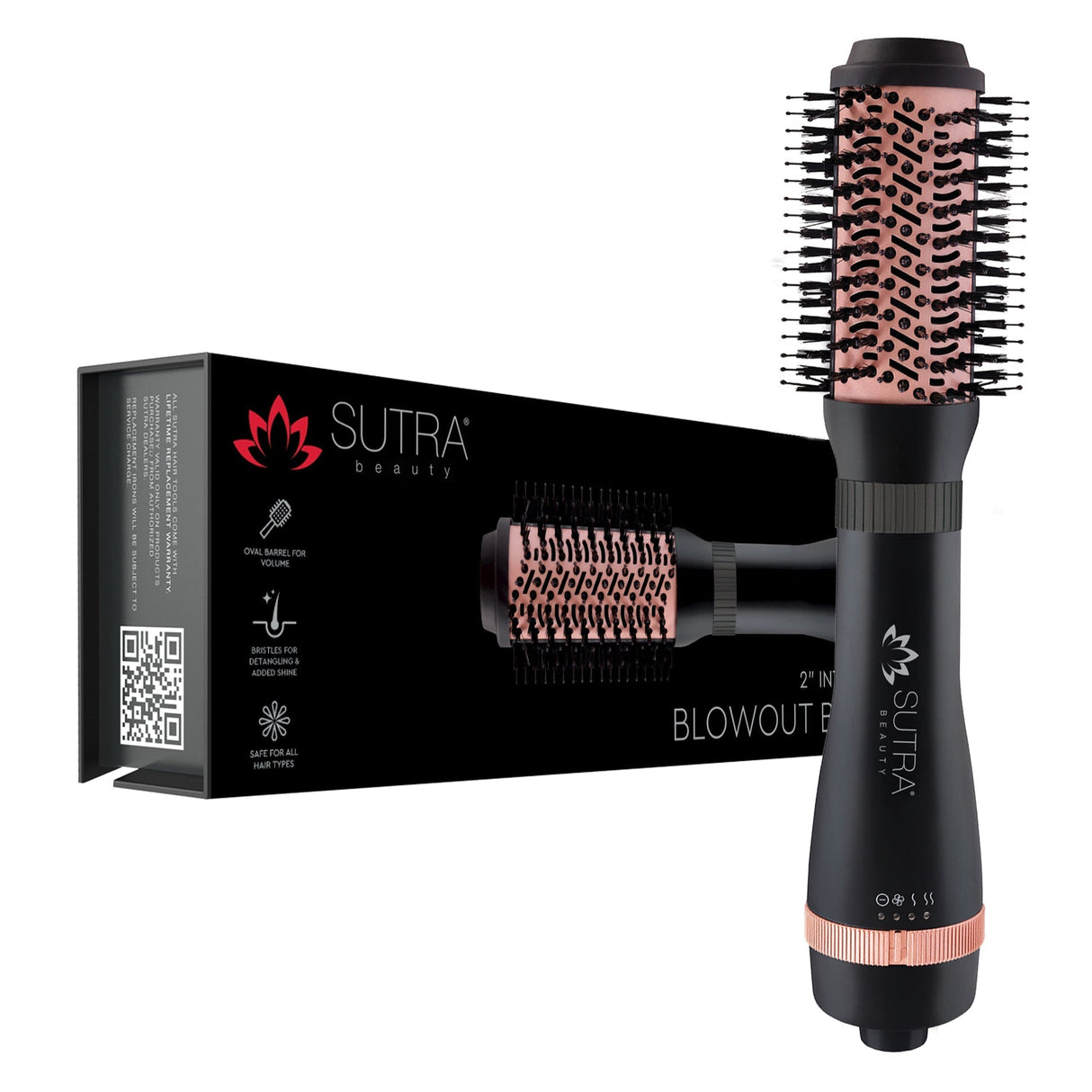 Interchangeable Blowout Brush Rose Gold