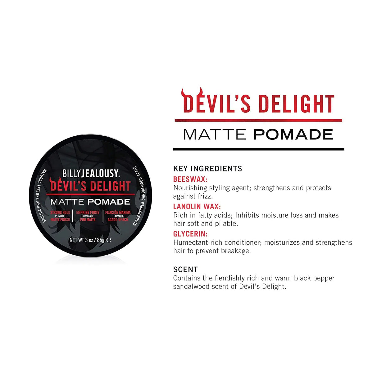 Matte Hair Pomade Devils Delight