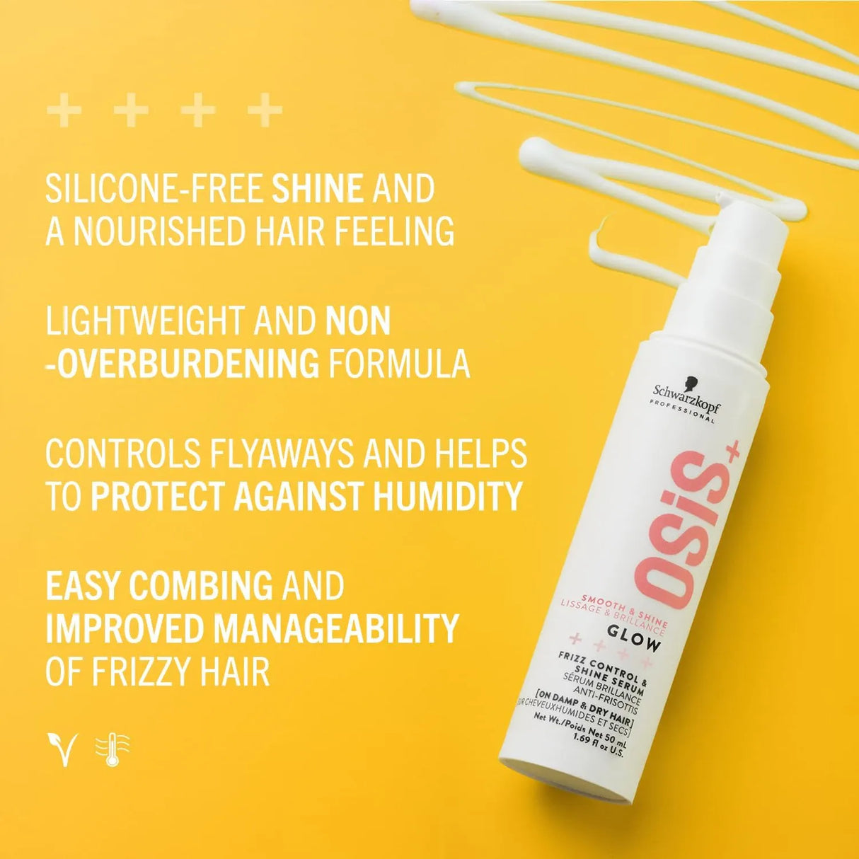 OSiS+ Glow Anti-Frizz Shine Serum