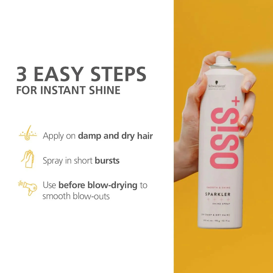 OSiS+ Sparkler Shine Spray