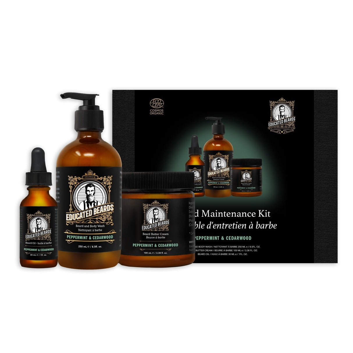 Peppermint Cedarwood Beard Maintenance Kit