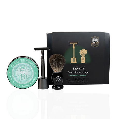 Peppermint Cedarwood Shave Kit-Educated Beards