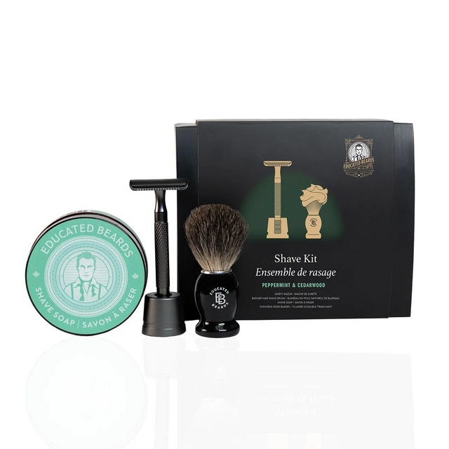 Peppermint Cedarwood Shave Kit-Educated Beards