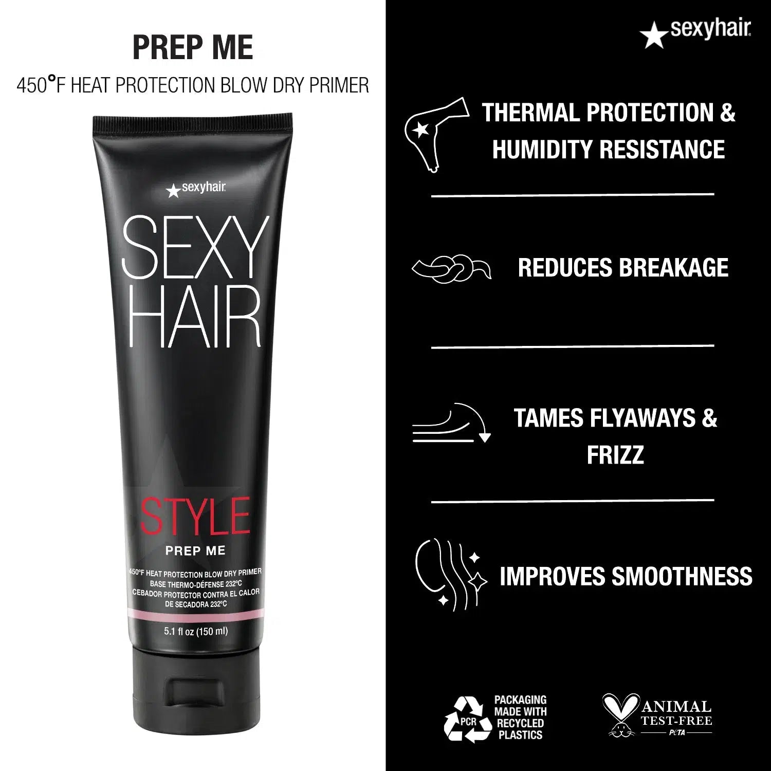 Prep Me 450°F Heat Protection Blow Dry Primer