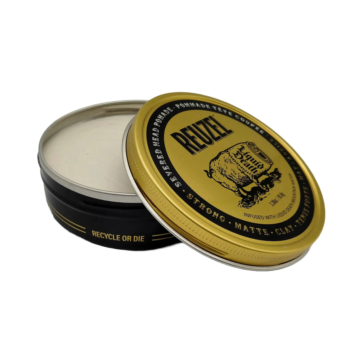 Reuzel x Liquid Death Severed Head Clay Pomade - Tommy Gun's