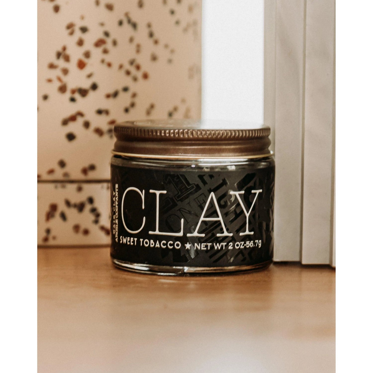 clay sweet tobacco 18.21 Man Made 2oz - natural finish Wholesale Hair Clay - Sweet