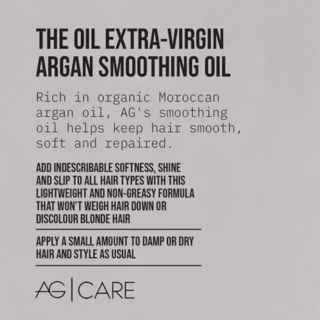 The Oil Argan Smoothing Oil